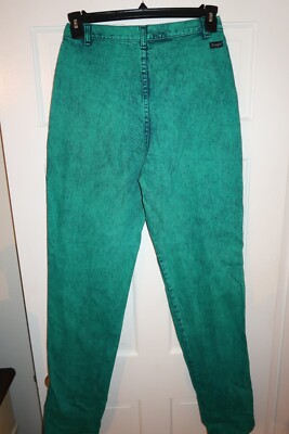 VTG Womens Wrangler High Rise Bare Back Aqua Stonewashed Jeans Size 9/10 X 36