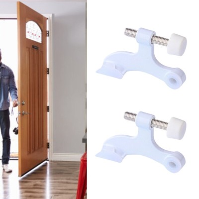 Elegant White Door Hinges Fashionable Stoppers for Professional & Installations