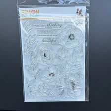 Delicate Flowers Simon Says Stamp Cling Stamps