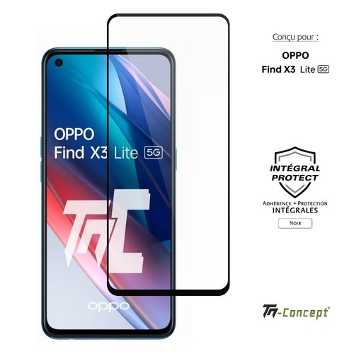 Protection écran Verre Trempé Teinté TM-Concept Pour Oppo Find X3 Pro - Noir 3D Privacy