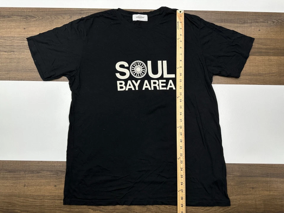 Camiseta masculina Soul Cycle XL preta área da baía leve bicicleta Califórnia - Imagem 3 de 4