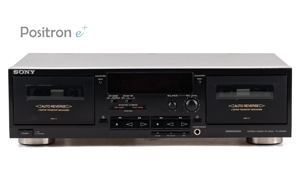 Sony TC-WR590 Auto Reverse Doppel Kassettendeck / gewartet 1 Jahr Garantie [1]