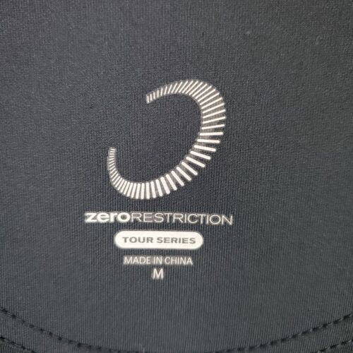 ZERO RESTRICTION Size Medium Mens Full Zip Softshell Jacket Performance Black - Picture 14 of 15