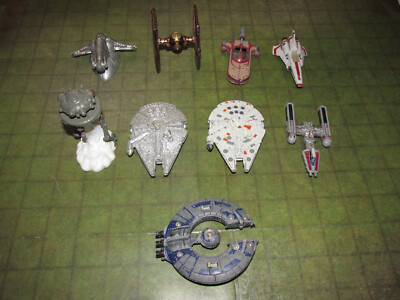 Star Wars Titanium Hasbro Micromachines Lot 1990's free shipping