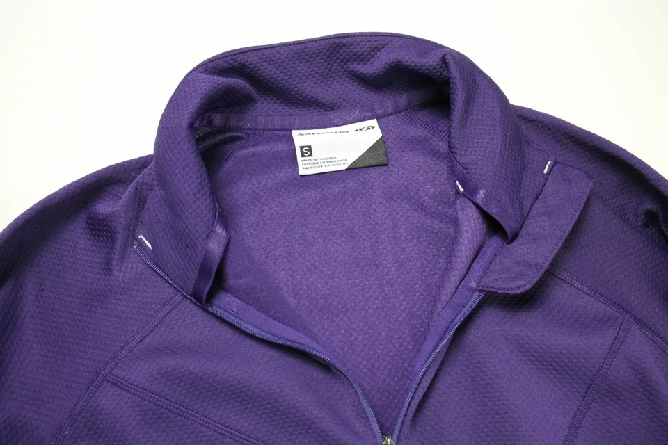 Salomon Acti Lite Sweatshirt Women Small Pullover Half Zip Purple - Image 4 of 4