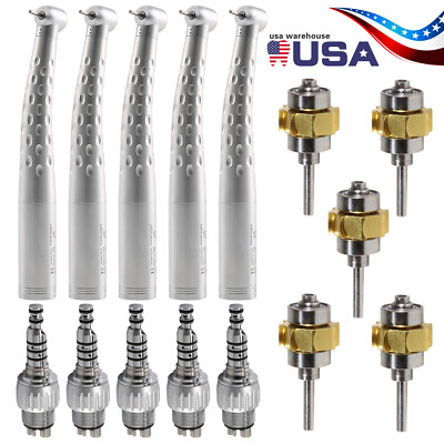 1-5X Dental Fiber Optic Handpiece High Speed 4H Quick Coupler / Cartridge Rotor