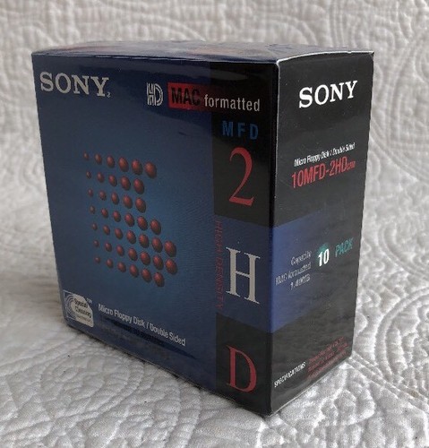 SEALED 10-pack SONY MFD 2HD 3.5" MAC Formatted 1.40 MB 10MFD-2HD-cfm Double-Side - 第 7/7 張圖片