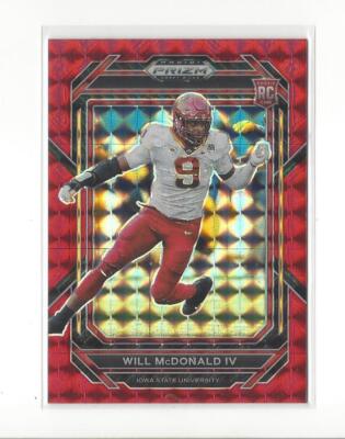 2023 Prizm Draft Prizms Red Finite #188 Will McDonald IV RC Ohio St Jets /125