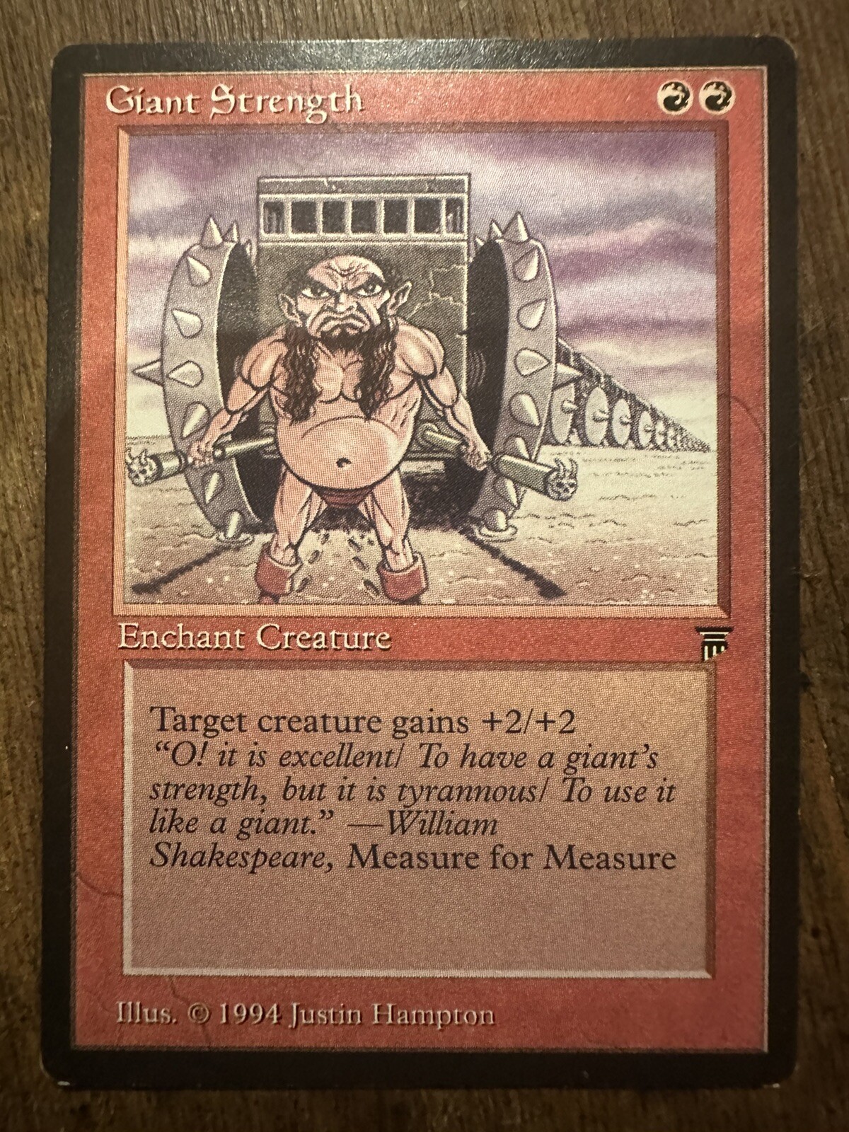 Giant Strength  Legends MtG Magic The Gathering 1994