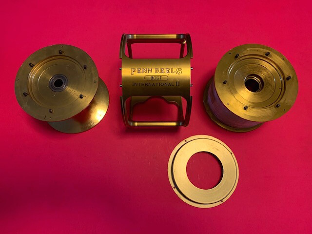 PENN INTERNATIONAL II 80ST REEL PARTS INCLUDES FRAME 2 SPOOLS
