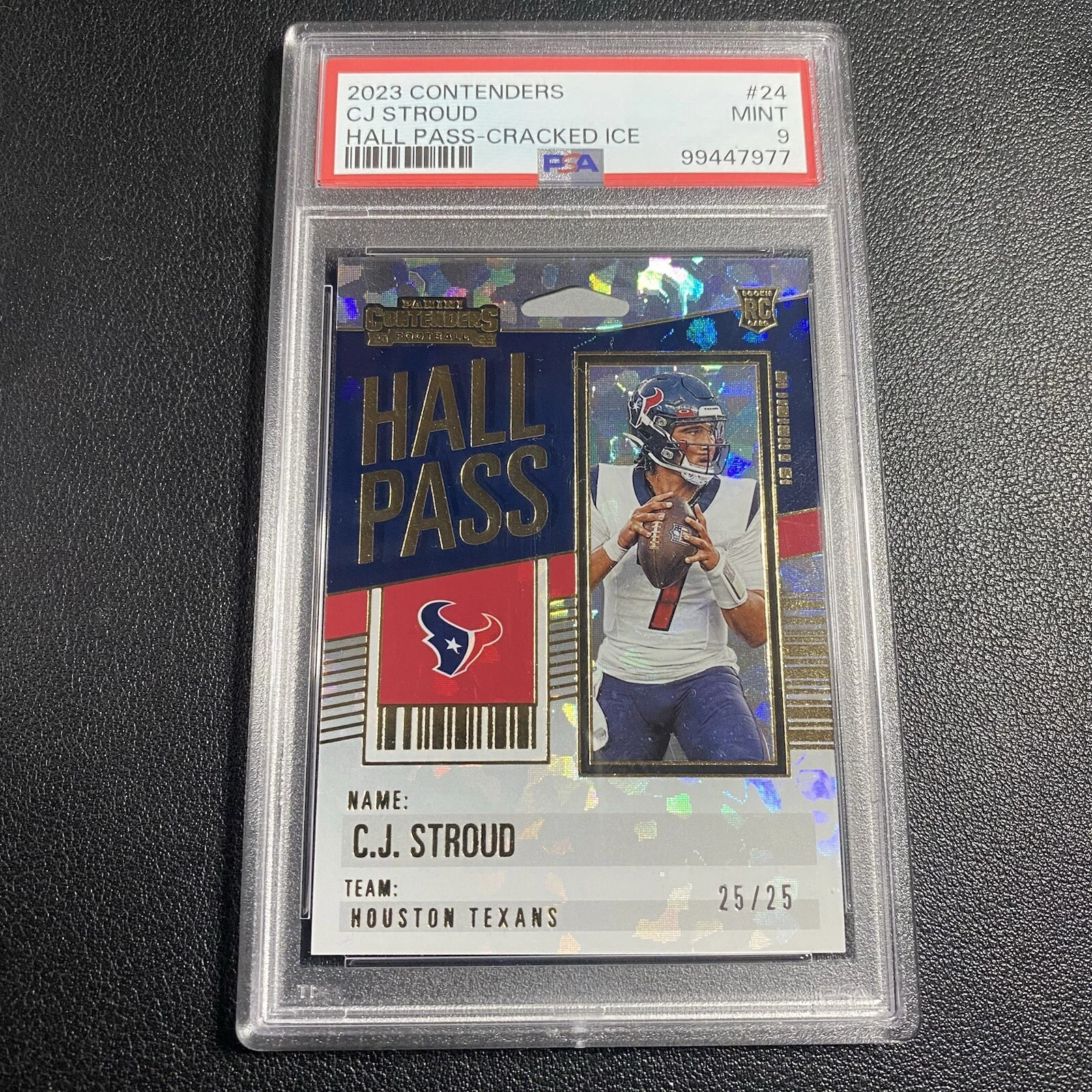 CJ Stroud Panini Contenders Hall Pass #24 Cracked Ice