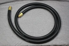 GAS PUMP HOSE = 6 FOOT BRASS