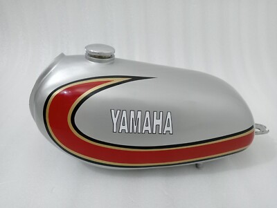 YAMAHA YZ80 YZ80A YZ80 Silver Painted Alloy Petrol Gas Tank Model