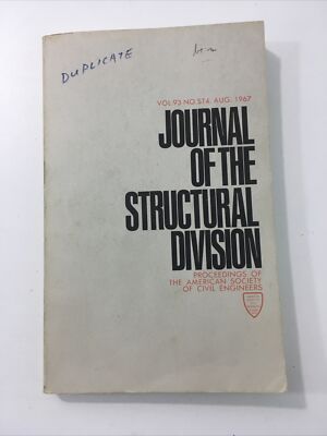 Journal Of The Structural Division - American Society Civil Engineers (PB, 1966)
