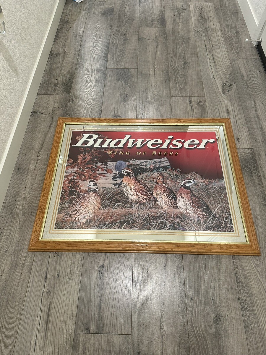 【パブミラー】1970s’ Budweiser Mirror　バドワイザー パブミラー】1970s' Budweiser Mirror バドワイザー - 鏡