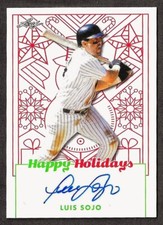 LUIS SOJO 2023 Leaf Holiday Packs HAPPY HOLIDAYS AUTO Venezuelan HOF / YANKEES