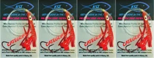 KOKANEE TROUT FISHING TACKLE 4 CATEGORY FIVE RUBY RED HOOCHIE FISHING LURES