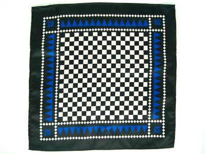 Freimaurer Masonic Einstecktuch mit Freemasons SC&G (Royal Blue)