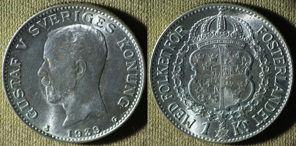 スウェーデン　クローナ Sweden 1916 Krona 197056 combine shipping | eBay