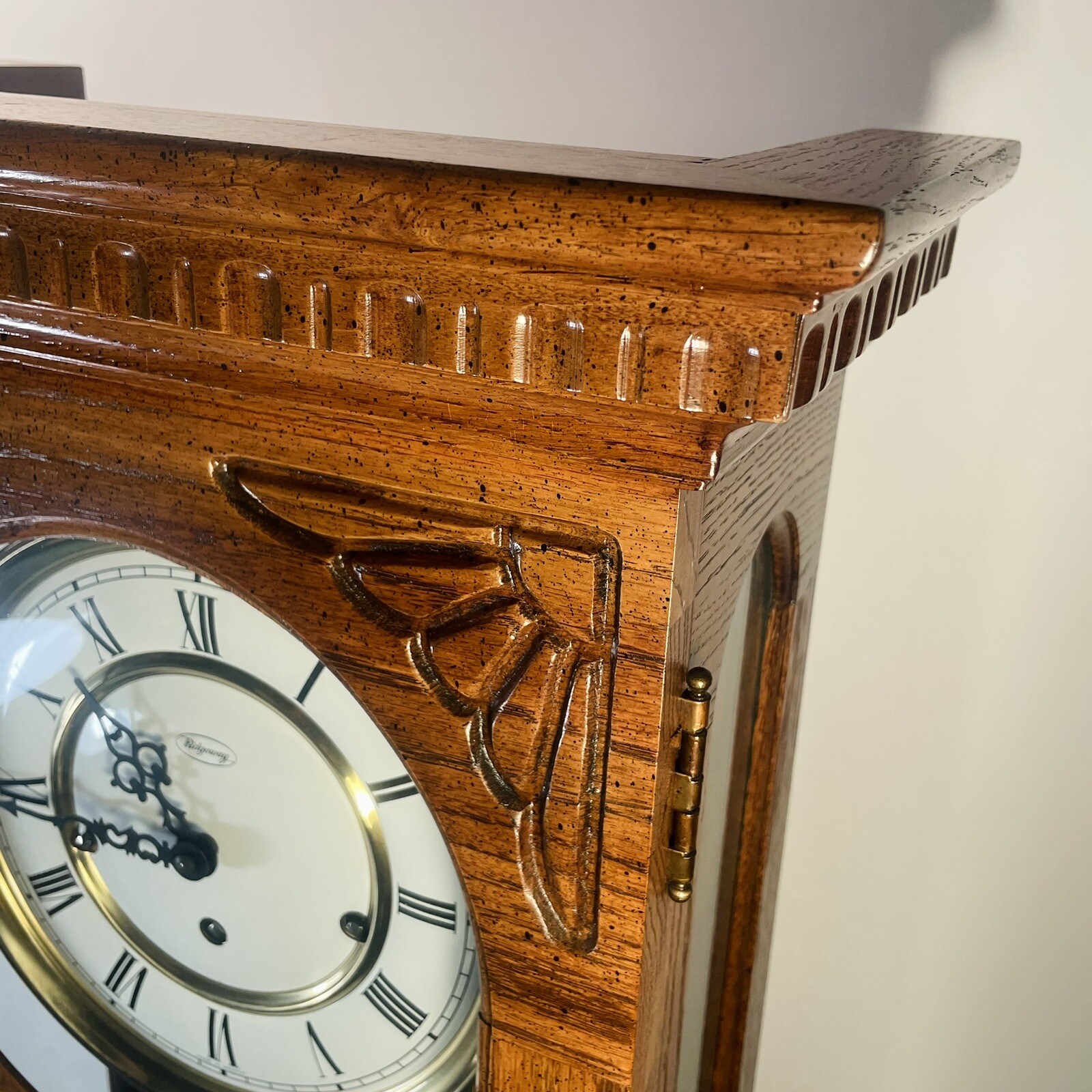 1983 Ridgeway Oak Clock MODEL-765 TRIPLE CHIME DIAL-K8 - Great ...