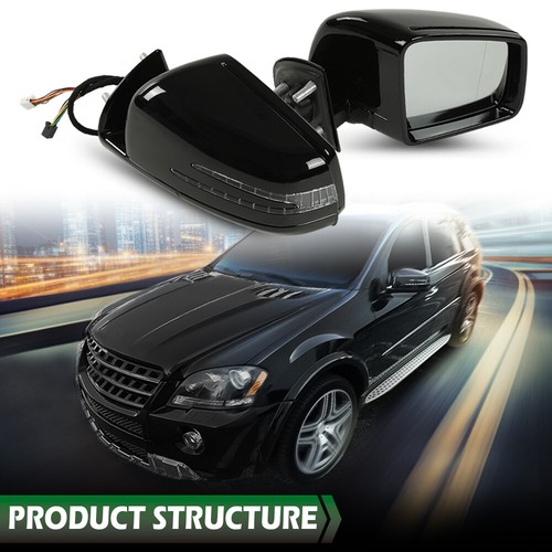 Fit For 05-11 Mercedes Benz W164 X164 ML GL Blind Spot Side View Mirror Assembly - Picture 12 of 13