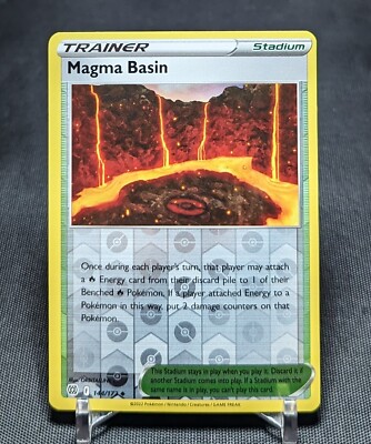 Magma Basin Uncommon Reverse Holo Stadium Brilliant Stars Pokemon Card 144/172
