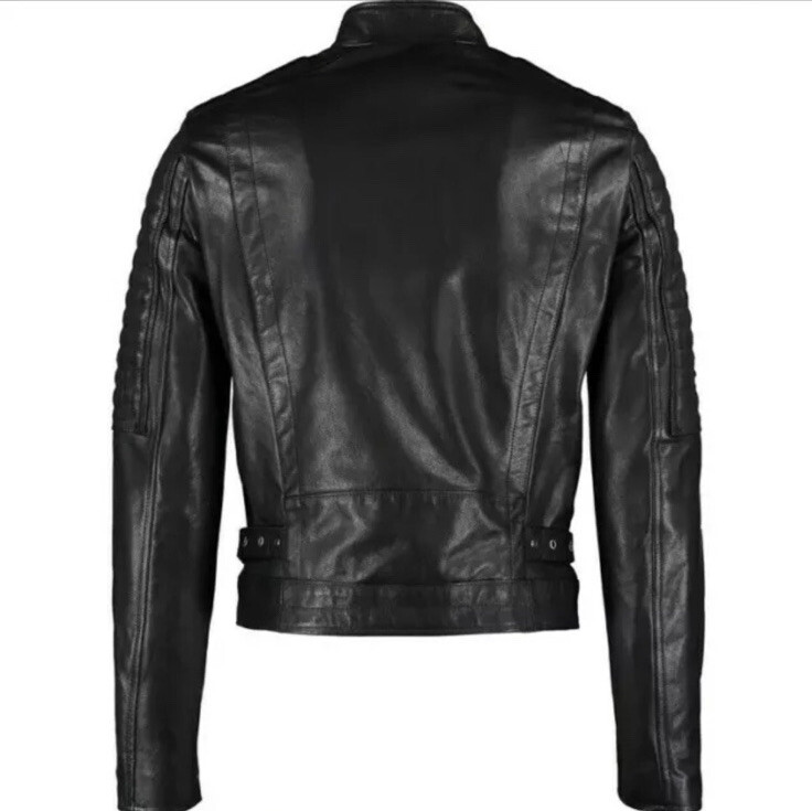 ジャケット・アウター DISEL BLACK GOLD lamb lether jackets DIESEL BLACK GOLD LAMBADA LEATHER JACKET SIZE 48 (M) OVERSIZED 100