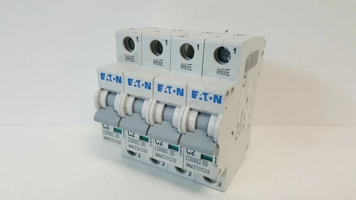LOT OF (4) NEW OLD STOCK! EATON 2A CIRCUIT BREAKERS WMZS1C02