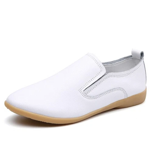 Women Oxford Shoes Leather Ballet Flats Lace Up Soft Casual Comfortable Ladies - Bild 15 von 42