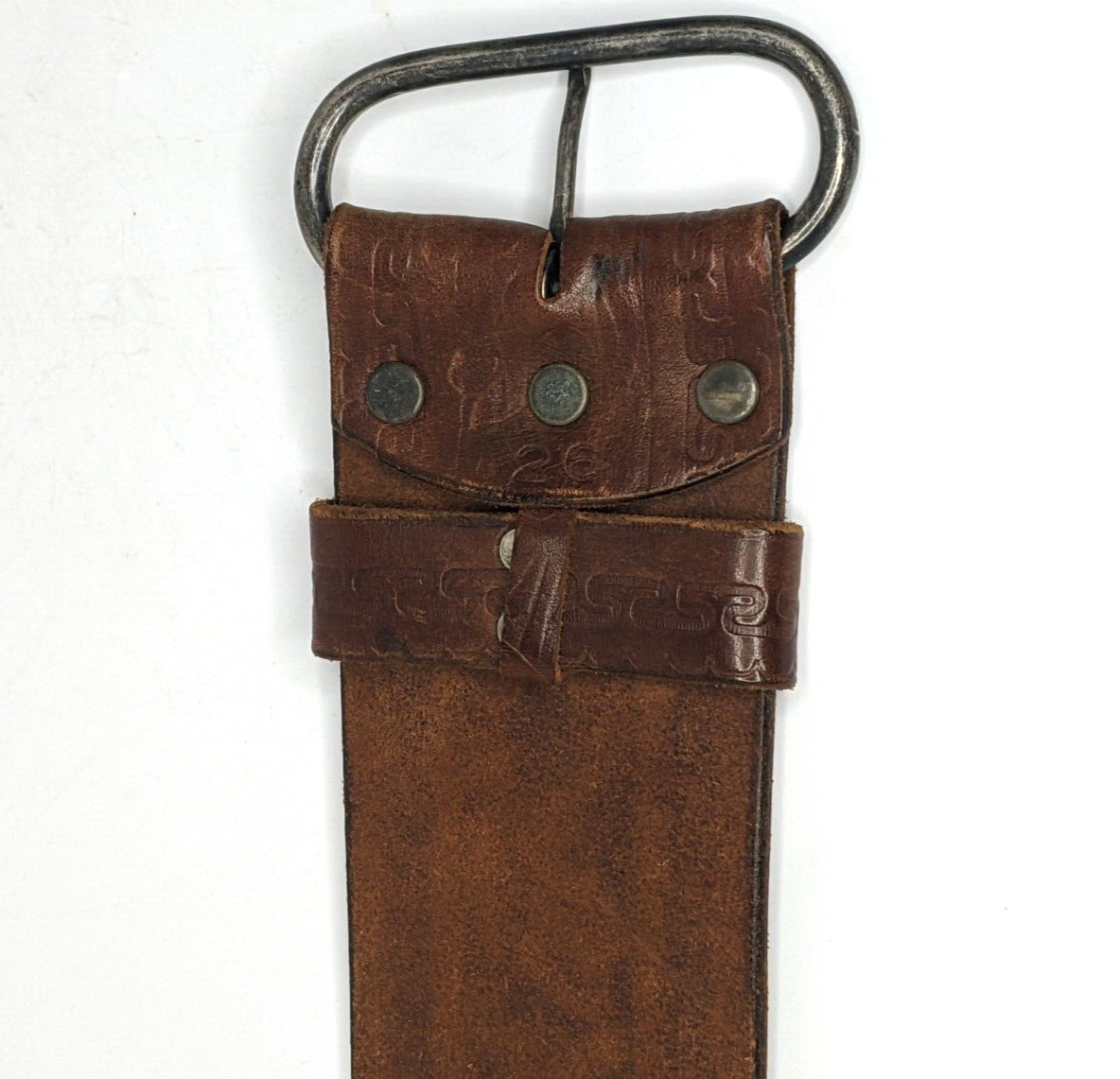 HTC Hollywood Trading Co Wide Leather Belt and Buckle Zip HTC Hollywood Trading Co Wide Leather Belt and Buckle Zip