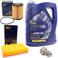 MotoröL Filter Set 10W30 5 Liter + ÖLablassschraube FüR Audi Cabriolet 8G7 1.9