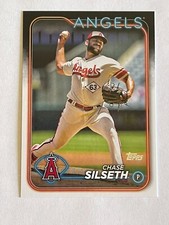 2024 TOPPS CHASE SILSETH #585 PITCHER LOS ANGELES ANGELS BASEBALL CARD