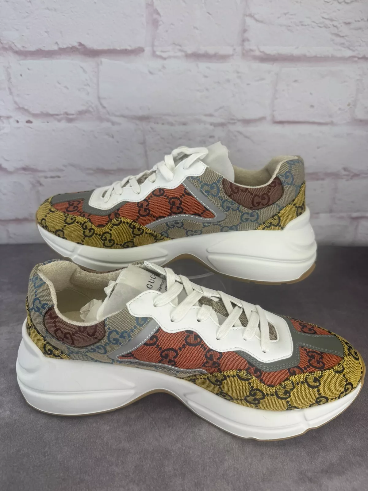 Baskets Gucci homme Rython multicolore GG toile 9