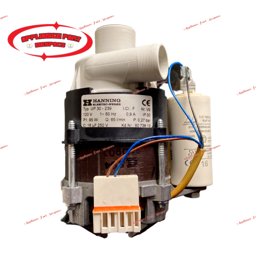 Asko Dishwasher Parts, Circulation Pump, Wash Motor Original Part