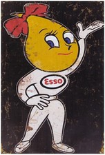 Retro Metal Sign, Garage, Man Cave, She Shed, Bar  30cm x 20cm ESSO Oil Girl