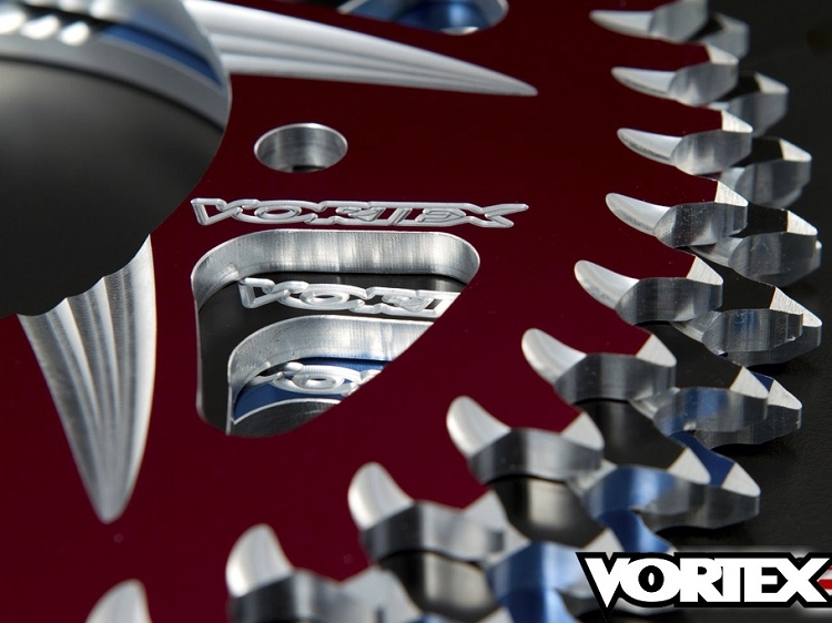 Vortex 520 Aluminum Rear Sprocket 43 Tooth Silver for