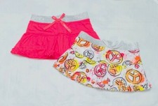 Girls Elastic Waist Skorts -Set of 2  3: XS 4/5 --M 7/8 
