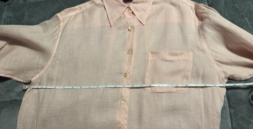 GAP Women's Size Med - 100% Irish Linen - Light Pink/Salmon - Picture 14 of 18