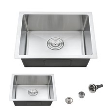 22 Inch Undermount Kitchen Sink, 22x16 Undermount Stainless Steel Utility Lau...