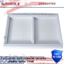 Frigidaire Refrigerator Crisper Drawer Cover Frame 240364793 W/O Glass