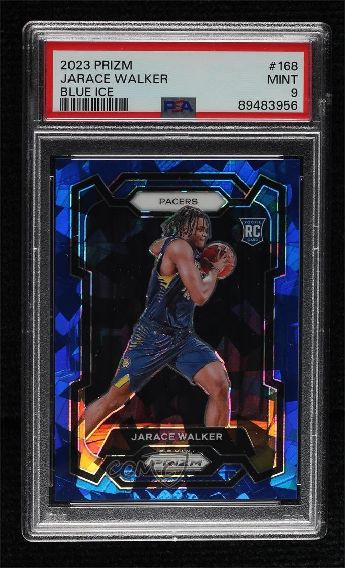 2023-24 Panini Prizm Blue Ice Prizm /125 Jarace Walker #168 PSA 9 MINT 14dq