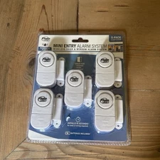Flipo Security - 5 Pack Mini Entry Alarm System - Wireless Door & Window Alarm