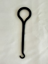 Antique Black Metal Buttonhook Shoe Glove Hook   4  Vintage Clothing Accessory