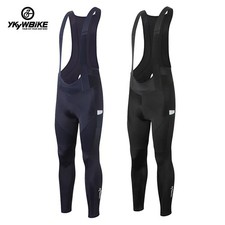YKYWBIKE Men Cycling Bib Pants Tights Pocket Trousers Pro Road Bike Long Pants