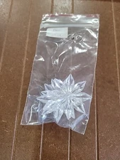 4 VINTAGE CLEAR MIRROR STAR ROSETTES ,  2” diameter.