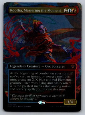 MTG Rootha, Mastering the Moment (Borderless) 8 Foil Mythic SOC NM