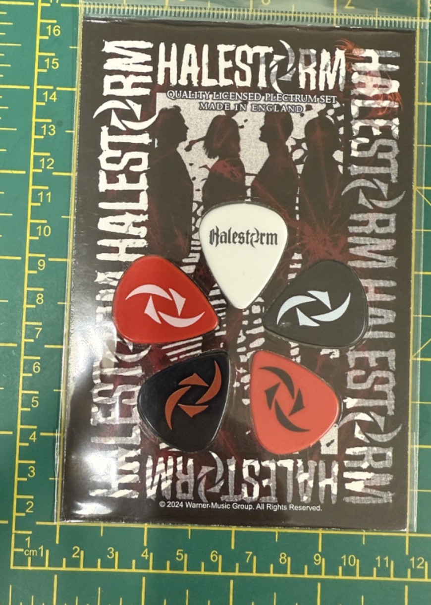 Halestorm Portrait Plectrum Pack Officially Licensed 5 Plectrum Pack