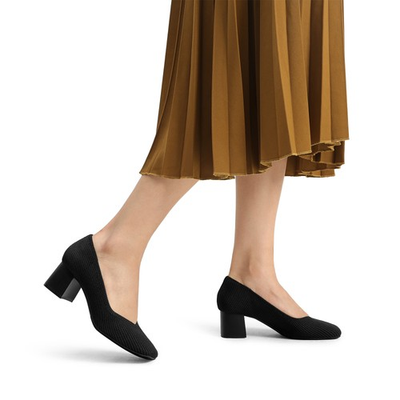 #ad #ad Women Low Block Heels Pumps Knit Office Work Business Formal Casual Dress Pumps $16.99
