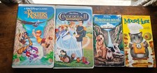 7 Kids Movie VHS Lot - Ren & Stimpy, Pee-Wee, California Raisins, etc
