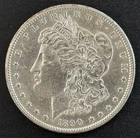 1890-S Morgan Dollar United States $1 Coin 90% Silver AU/BU Cartwheel Luster